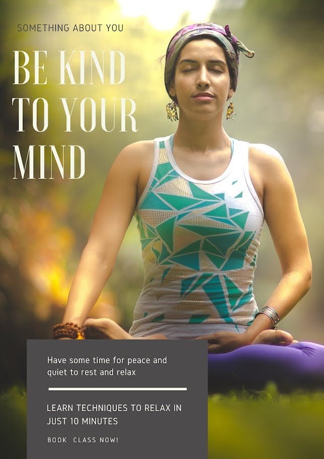 Be Kind to Your Mind — La Waha meditation poster